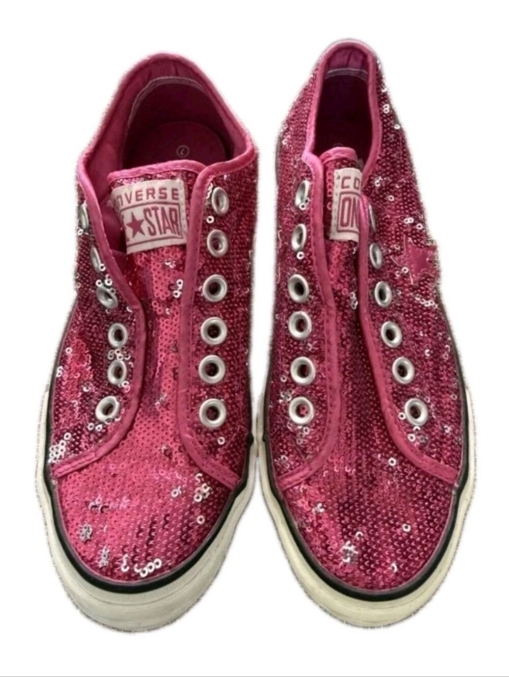 CONVERSE One Stars Sequin Slip-On Sneakers